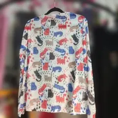 新品 mire-ru 猫柄 長袖カットソー M-L