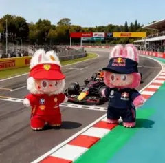 Labubu 15〜17cm 着せ替え服 レーシングスーツ（ネイビー）ラブブ用