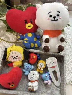 BT21 ぬいぐるみキーホルダー　セット　RJ TATA