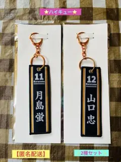 ✨ハイキュー✨タイトーくじ‼️フライトタグ【月島蛍☆山口忠】
