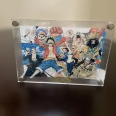 ワンピース アクリル写真立てジャンプ当選品・ワンピース展ポストカード3枚付き
