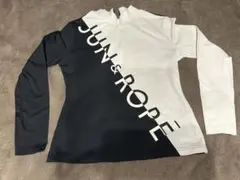 JUN&ROPE レディース ゴルフウェア 長袖シャツ バイカラー
