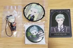 ツイステ セベク チャーム アクリルコースター 缶バッジ 特典カード セット