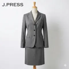 J.PRESS ウール×シルク スカートスーツ セットアップ 13号 日本製