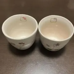 レア 野の花シリーズ 湯呑み　ハローキティ 2001年製 素朴 可愛い 茶器