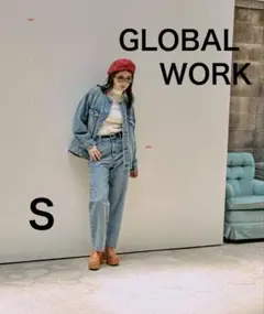 GOODデニムストレートパンツ　グローバルワーク