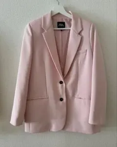 ZARA ピンク テーラードジャケット