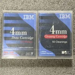 未開封品 IBM DDS 4mm クリーニングテープ &データカートリッジのサムネイル
