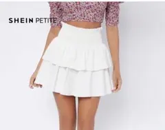 SHEIN フレアスカート ホワイト ‎白