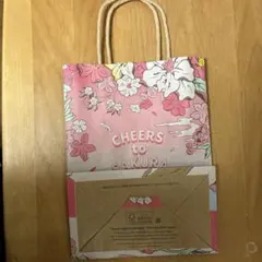 Starbucks 桜デザイン 紙袋 中サイズ