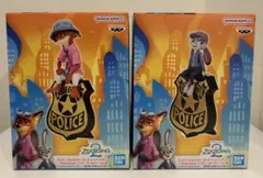 ラスト1セット！ズートピア2 モニタートップフィギュア　ジュディ＆ニック セット