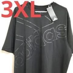 【新品】adidas★アディダス★ビッグロゴ★半袖Tシャツ★3XL★黒