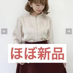 レース使いスタンドカラー ブラウス an another angelusのサムネイル