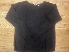 UNIQLO ダークグレー カシミヤニット L
