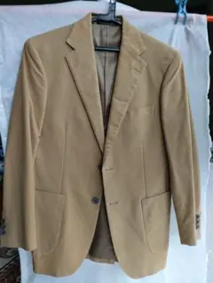 greenlabel コットンベージュ スエード風 テーラードジャケット