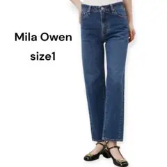 Mila Owen 斜行デザインストレート デニム パンツ size1