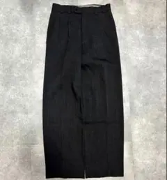 80s 90sスラックス　ヴィンテージ　ブラック　ストレート ウール