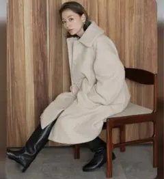 SONNYLABEL URBANRESEARCH ブークレロングコート　アイボリのサムネイル