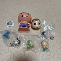 クレヨンしんちゃん フィギュアパーツ 6個セット　ガチャガチャ