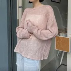 Dazy 薄いピンク ニットセーター