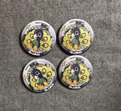 くじゃく Qjac 缶バッジ CR crazyraccoon