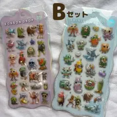Bセット2枚入ブレインロット立体シールトゥントゥントゥンサフール