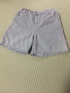 ライトグレー 半ズボン デニム風