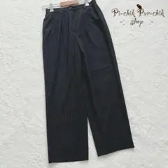 【コルディア】パンツ　スラックス　レディース　ストライプ　ウール95％