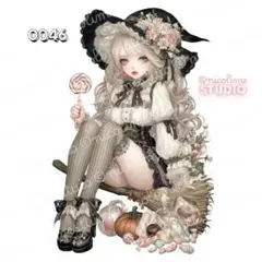 【0046】ハロウィンガールズ オリジナル人物ステッカー4枚-バラ売り可