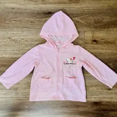 ハローキティ サンリオ パーカー 110 ピンク キッズ 女の子 長袖 羽織り