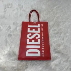DIESEL 赤 ショッピングバッグ 小型