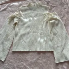 GRL アイボリー リブ編み ハイネックセーター♡