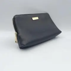 【FURLA（フルラ）】ポーチ 小物入れ レザー ブラック ゴールド金具