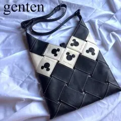 ゲンテン ディズニー コラボ ミッキー アマーノ トートバッグ 黒