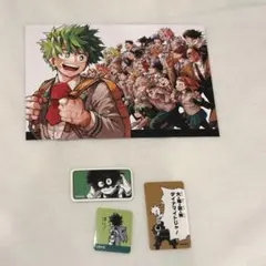 僕のヒーローアカデミア 原画展 ポストカード フレークシール　爆豪勝己　緑谷出久