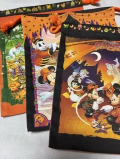 東京ディズニーリゾート巾着袋 3枚セット ハロウィン 東京ディズニーランド