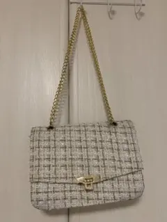 ツイードスクエアバッグ