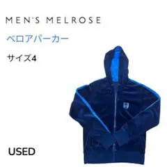 ＊USED＊メンズメルローズ　ベロアパーカー サイズ4のサムネイル