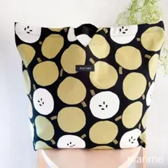 コットン2wayエコバッグ/北欧りんご/ハンドメイド