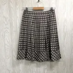 NATURAL BEAUTY ギンガムチェック柄ナチュレディーススカート