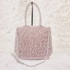 極美品✨アンテプリマ インナーポーチ付き ショルダー ピンク シルバー