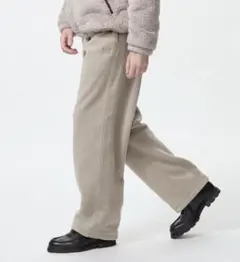 フリースワイドパンツ