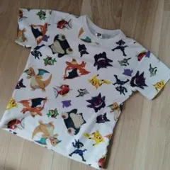 ポケモン ピカチュウ ポケットモンスター Tシャツ 半袖 速乾 総柄 プリント