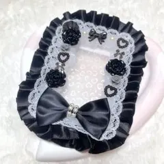 ⭐️即購入OK❤︎硬質ケースデコ ホイップデコ 黒 レースデコ No.120