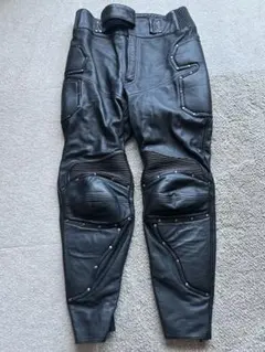 Clooney パンチングレザーパンツ バイク用 ニースライダー付 サイズ34