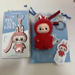（新品）らぶぶ　PIN FOR LOVE ぬいぐるみ 赤