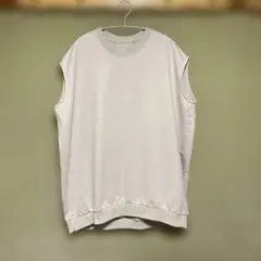 オーバーサイズ　ベスト　ピンクベージュ