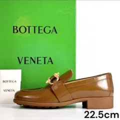 定価16万★未使用級 ボッテガ ムッシュ ローファー ゴールド金具 カーフレザーのサムネイル