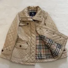 バーバリーロンドン　キルティングジャケット　ノバチェック　ベージュ　Lサイズ