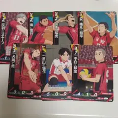 ハイキュー!! バボカ BREAK カード リエーフ 海 山本 福永 犬岡 芝山